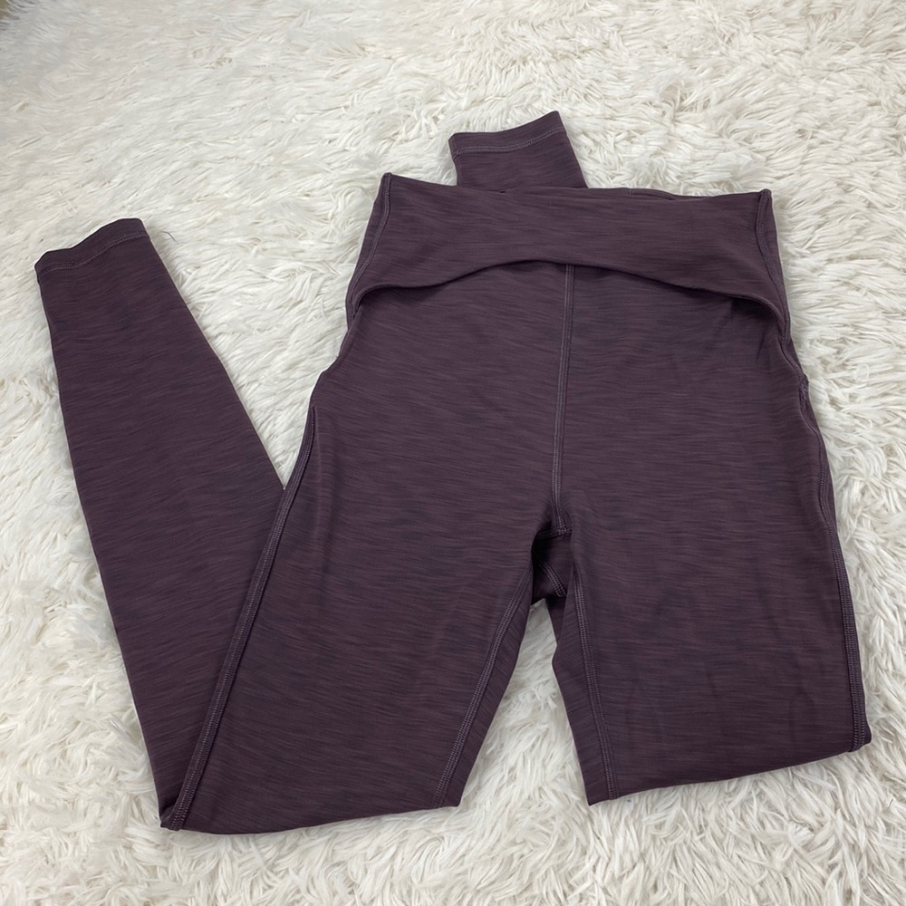 Lululemon Power Within Super High-Rise Pant 28" Heathered Black Currant